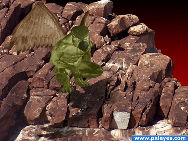 Creation of Gargoyle Hill: Final Result